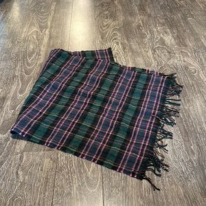 J. Crew Plaid Scarf in Pink and Green